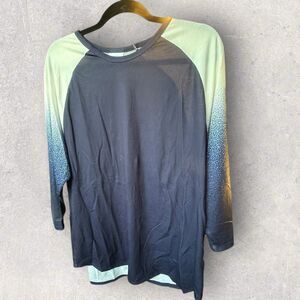 Lularoe Women's Randy Baseball Shirt Blue And White Size 3XL NWT